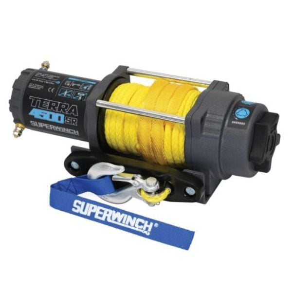 SUP1145270 4500 lbs Winch Roller Fairlead with 50 ft. Synthetic Rope