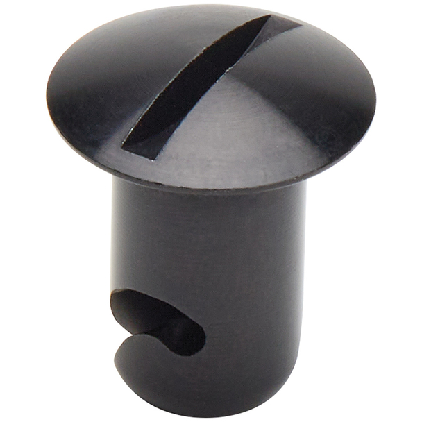 ALL19283 0.400 x 0.4375 in. Oval HD Aluminum Fasteners, Black - Pack of 50