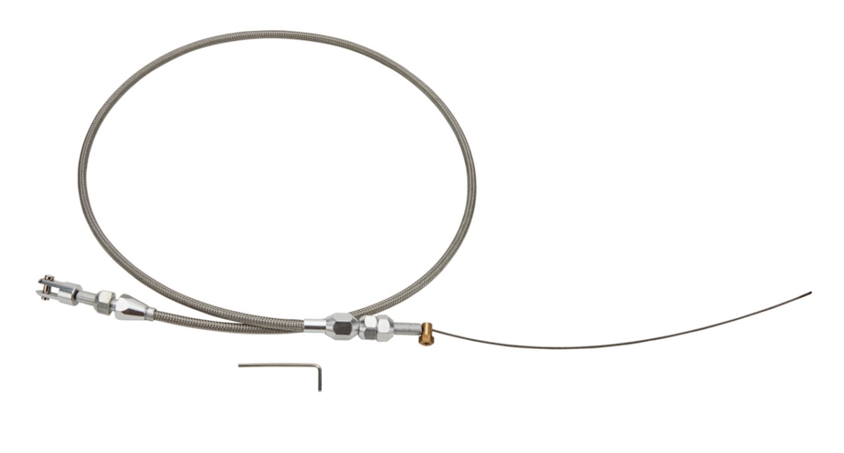48 in. LS1 Braided Stainless Steel Throttle Cable
