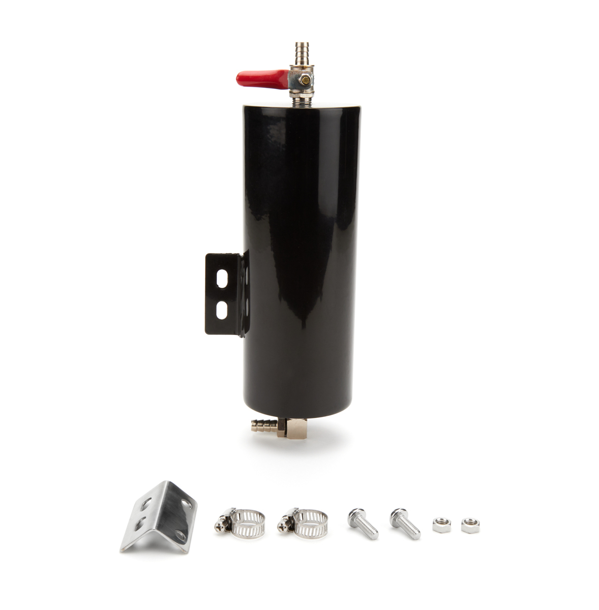 5 x 8 in. Radiator Overflow Stainless Tank, Black