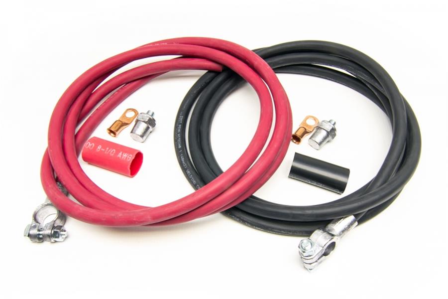 PWI40107 8 ft. Battery Cable Kit, Red & Black