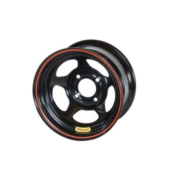 13 x 8 in. 4 x 4.5 in. Bolt Pattern -13 Offset Wheel, Black