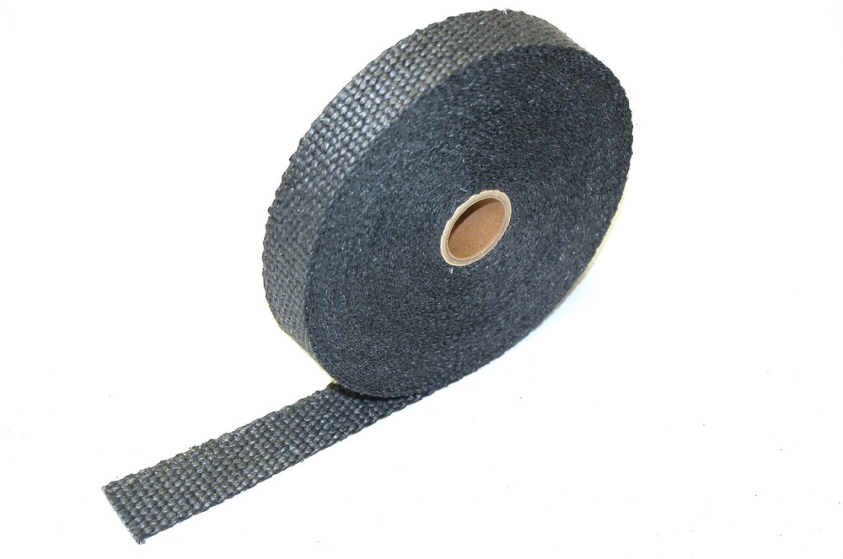 1 in. x 50 ft. Fiberglass Exhaust Wrap, Black