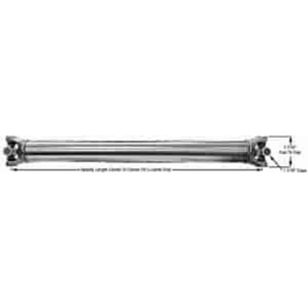 2.5 in. Dia. 45 in. 1310 Driveshaft Steel U-Joint