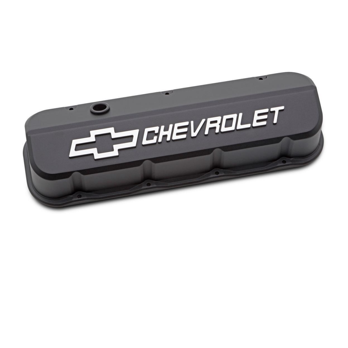 BBC Crinkle Slant-Edge Valve Cover, Black