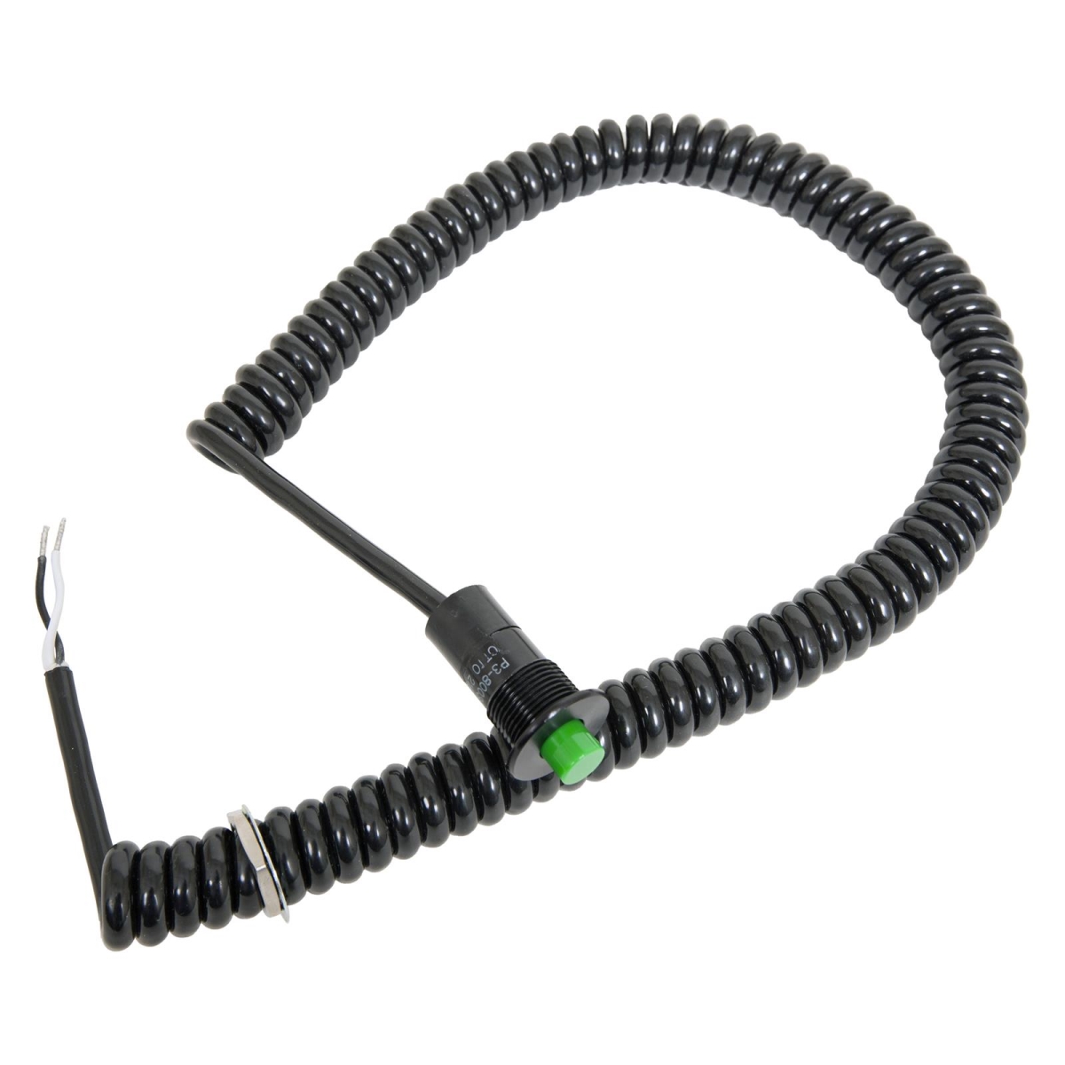 BRPTBB-SA-G Snap Action Button with Cord, Green
