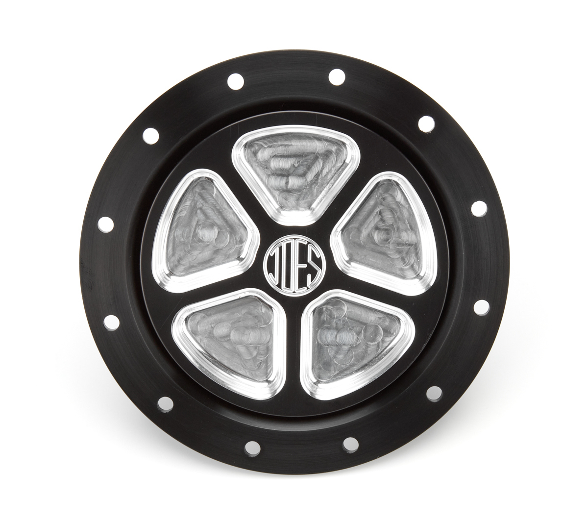 5 Pocket Aluminum Black Anodized Fuel Filler
