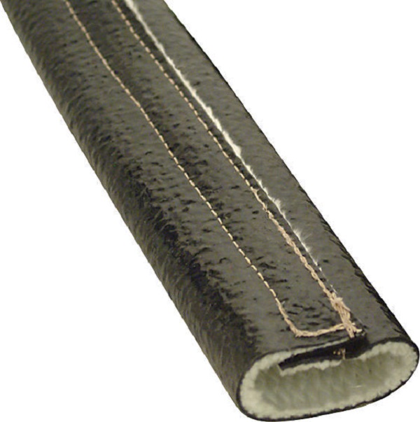 1 in. x 2 ft. Fire Wrap Sleeve, Black
