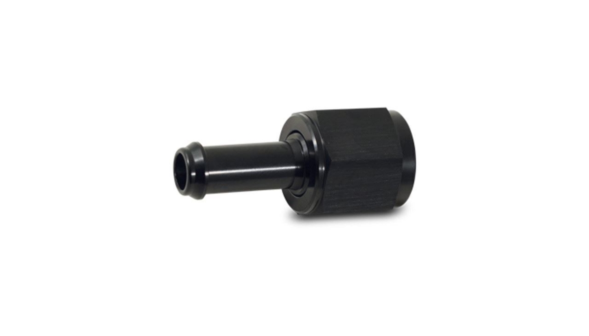 4AN Female to 0.25 in. Hose Barb Fitting, Black