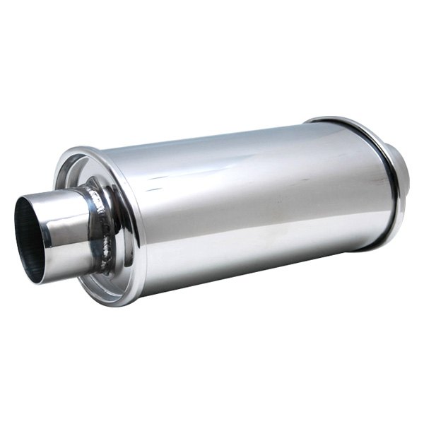 2 in. Inlet & Outlet Ultra Quiet Resonator, Silver