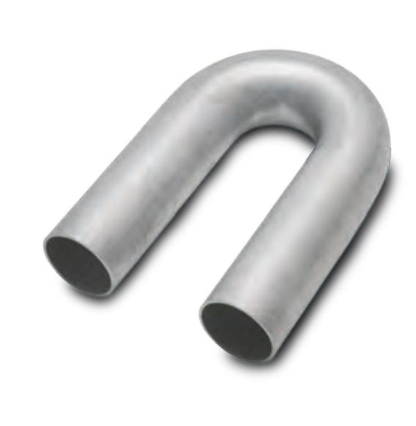 3 in. 321 Stainless Steel 16 Gauge Wall 180 deg Mandrel Bend, Silver
