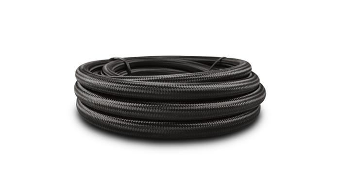 10 ft. Roll of Nylon Braided Flex Hose PTFE, Black