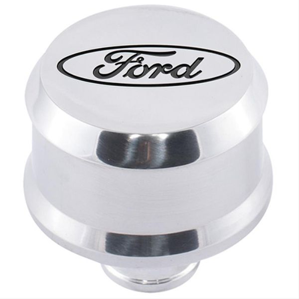 Cover Breather with Slant Edge Aluminum Valve, Polished