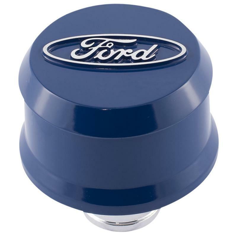2.25 in. dia. Valve Cover Breather with Slant Edge, Alm Blue