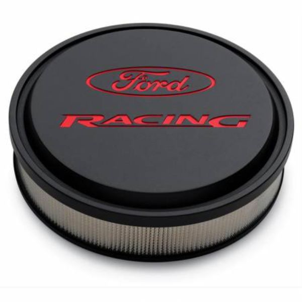 13 in. Slant Edge Air Cleaner, Red & Black