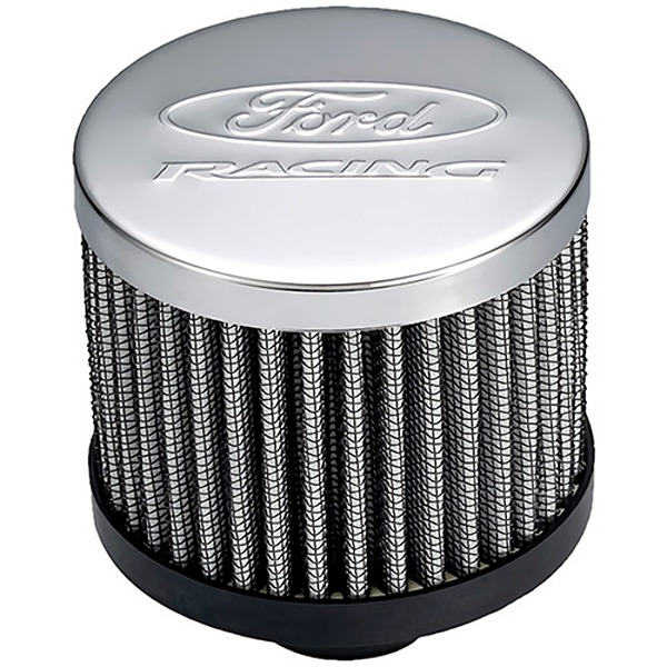FRD302-236 Valve Cover Breather with Slant Edge, Chrome