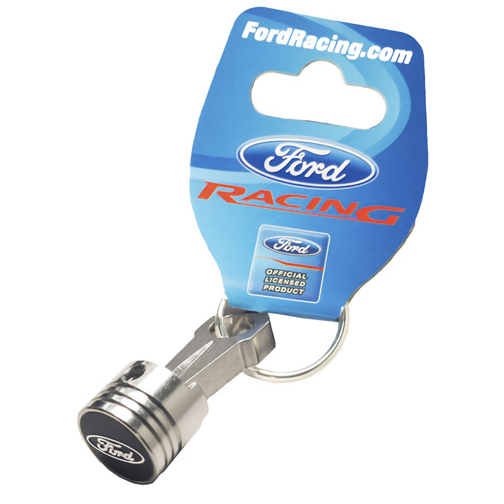 Aluminum Piston Key Chain with  Oval Logo