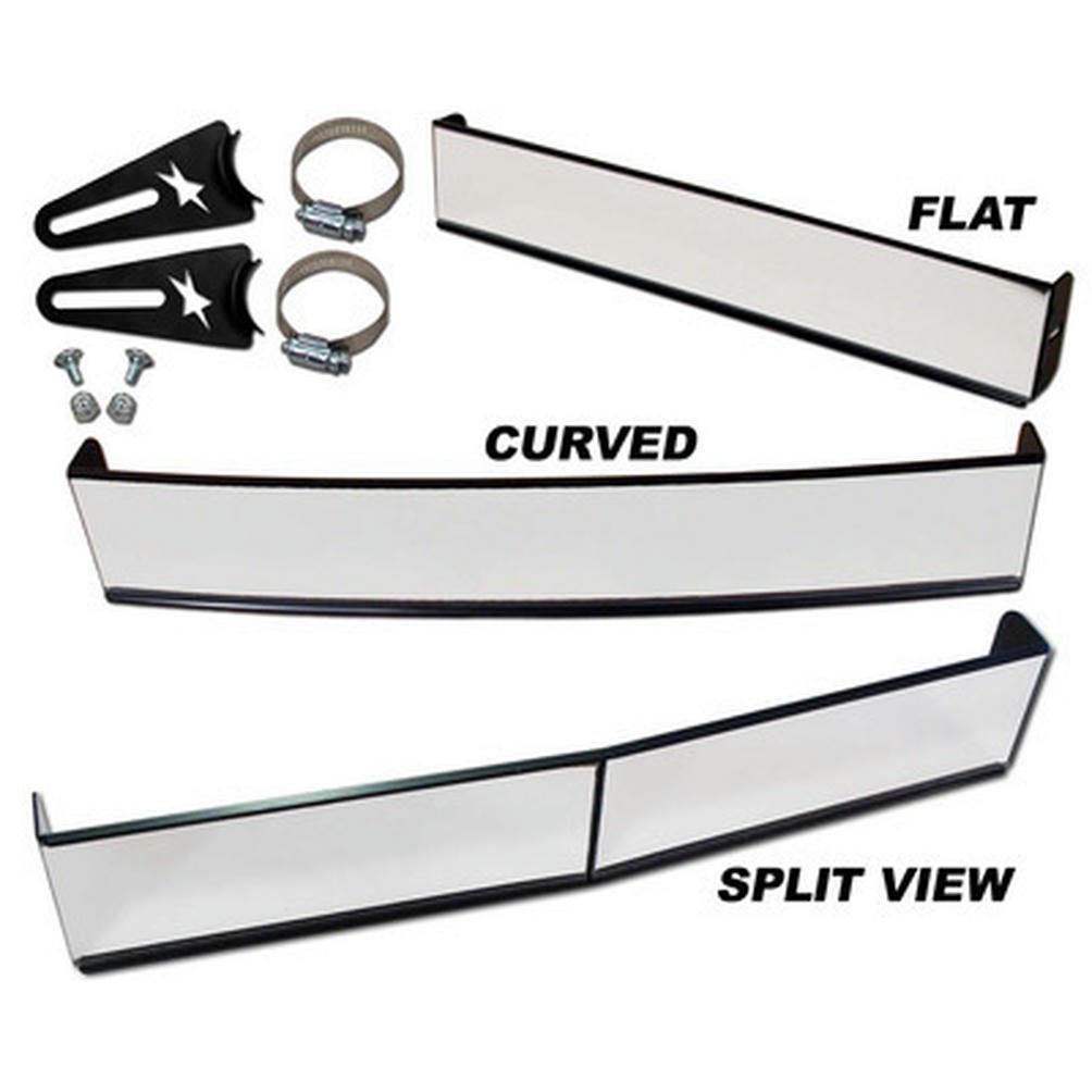 Mirror Convex with Bracket Kit, Black