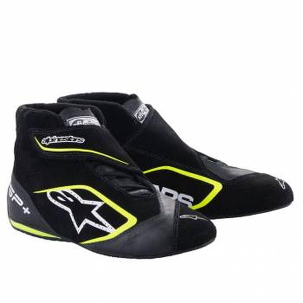 ALP2710823-155-10.5 SP Plus Driving Shoes, Black & Fluorescent Yellow - Size 10.5