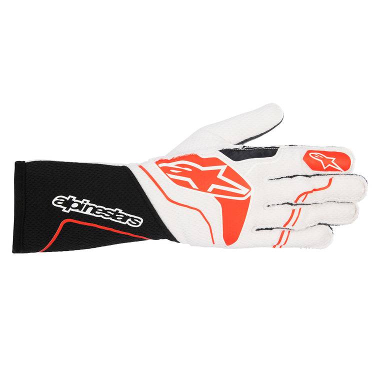 Picture of Alpinestars USA ALP3550323-123-M Tech 1-ZX Gloves&#44; White & Red - Medium