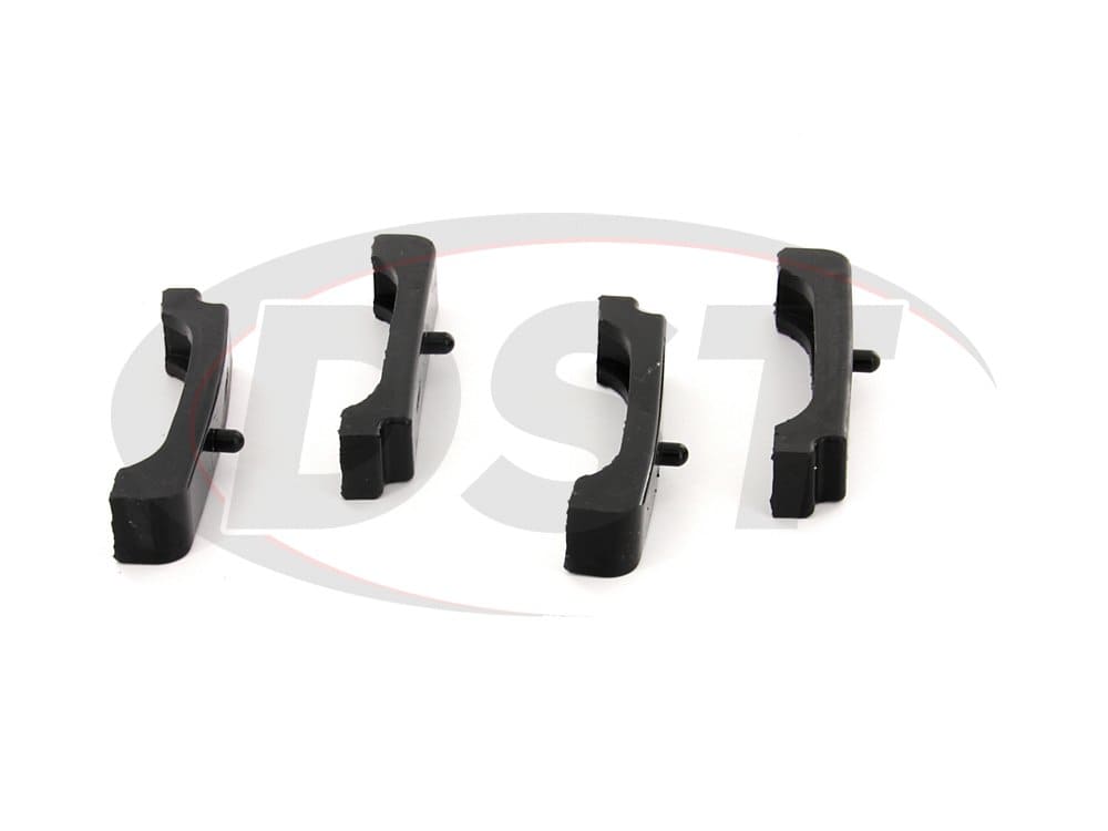 Radiator Isolator Bushings for Chevrolet K30 4WD, Black
