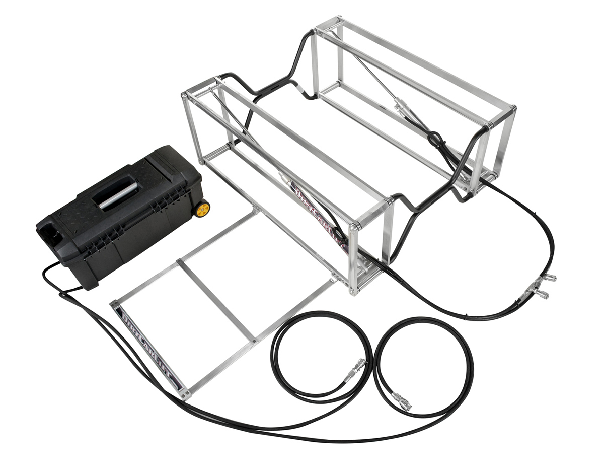 Lift Race Car Eco-Series with Pump In Box & Hose Kit, Black