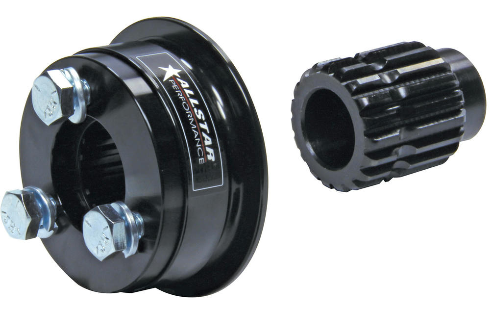 ALL52318 Spline Style Steering Disconnect, Black Anodized