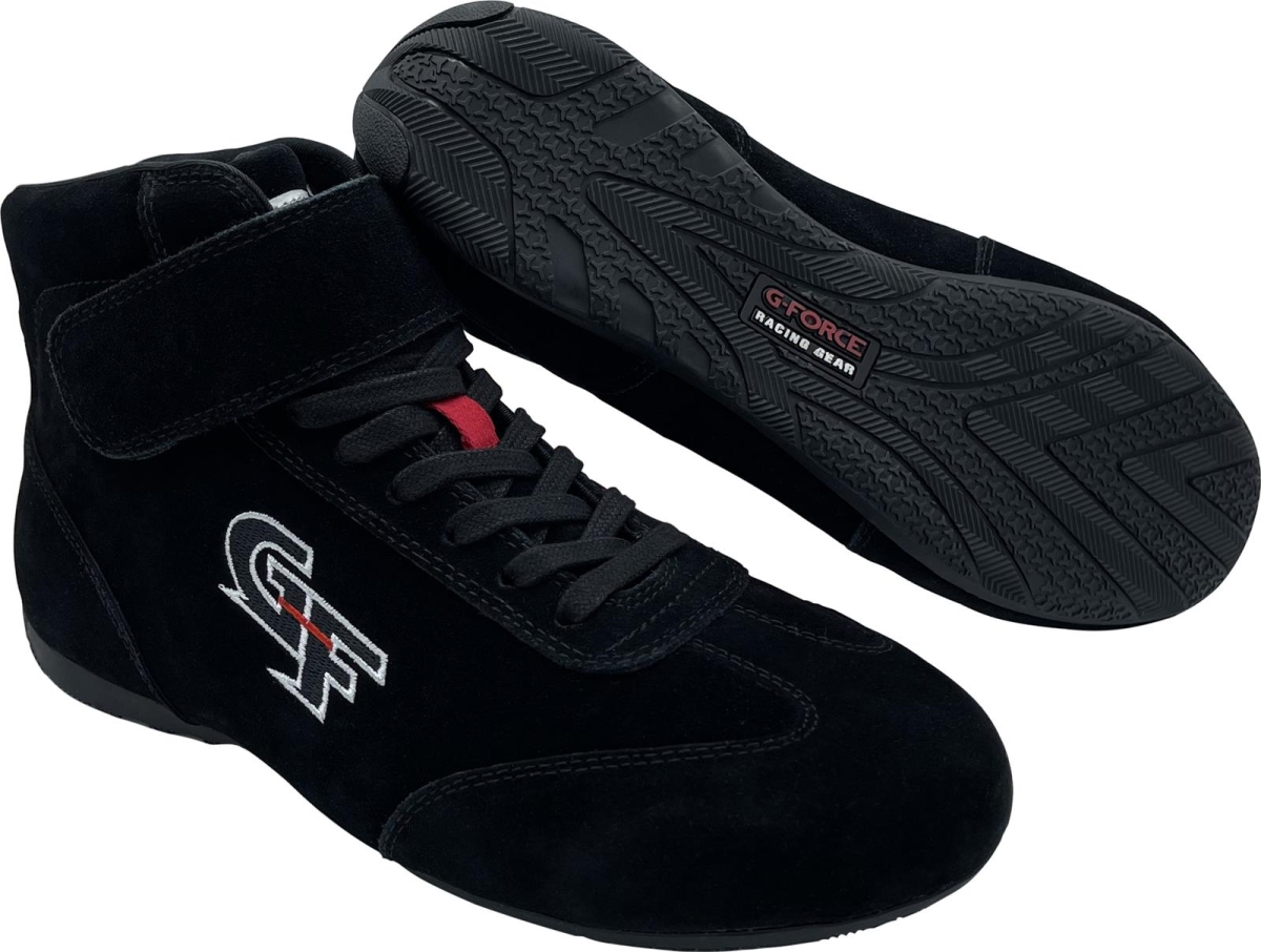 Picture of G-Force GFR40235040BK G35 Mid-Top Racing Shoe&#44; Black - Size 4