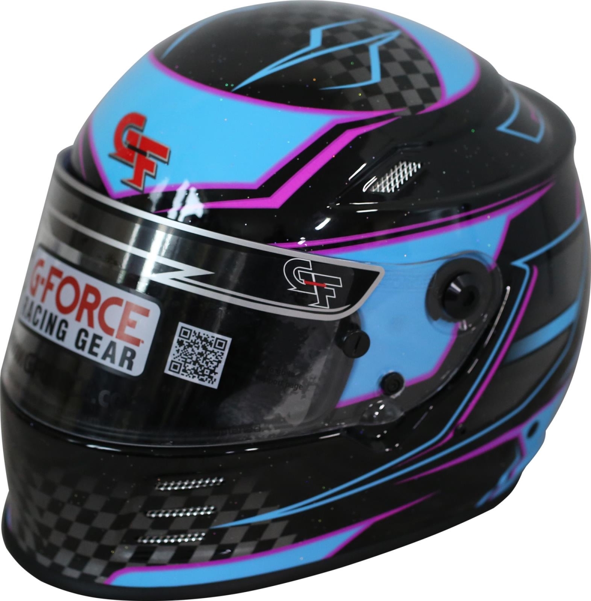 Picture of G-Force GFR13005XLGBU Revo Graphics Helmet&#44; Blue - Extra Large
