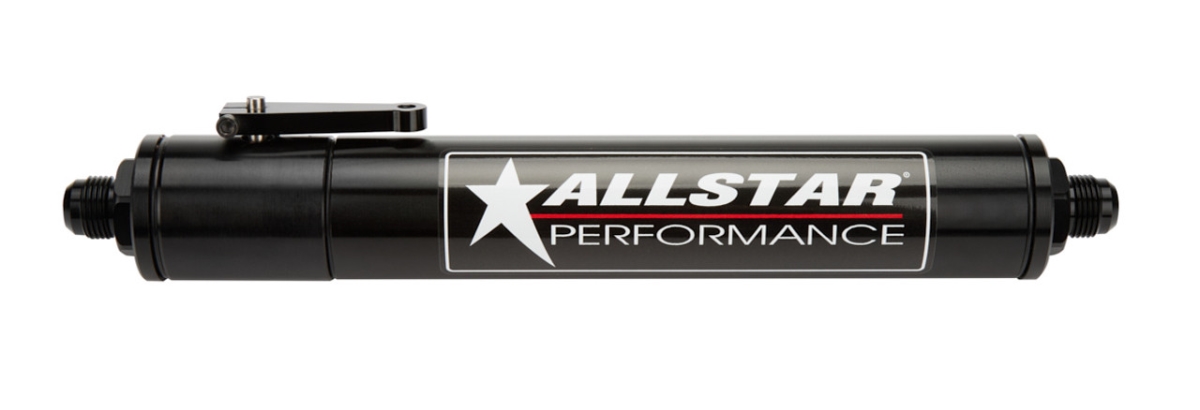 Aluminum Fuel Filter with Shut Off 10AN No Element, Black