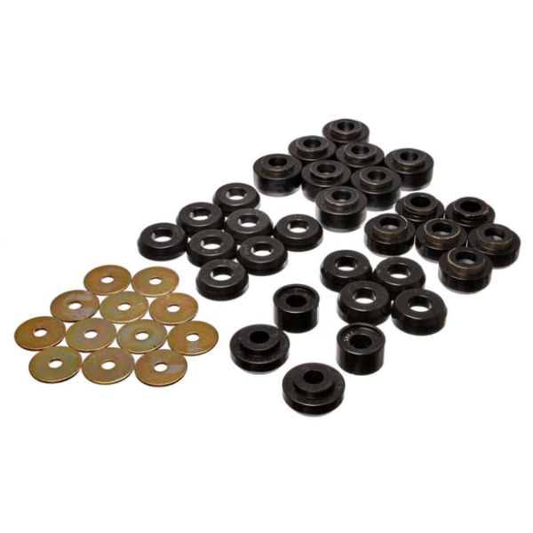Polyurethane Body Mount Bushings, Black