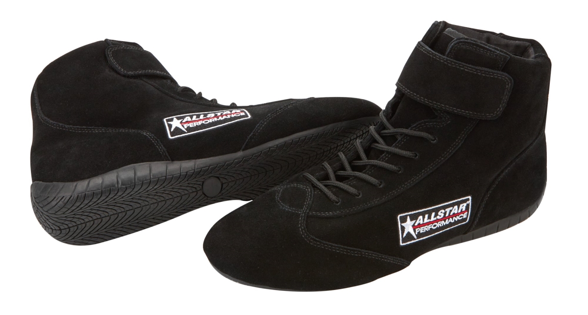 Picture of Allstar Performance ALL919090 SFI 3.3-5 Mid-Top Racing Shoes&#44; Black - Size 9