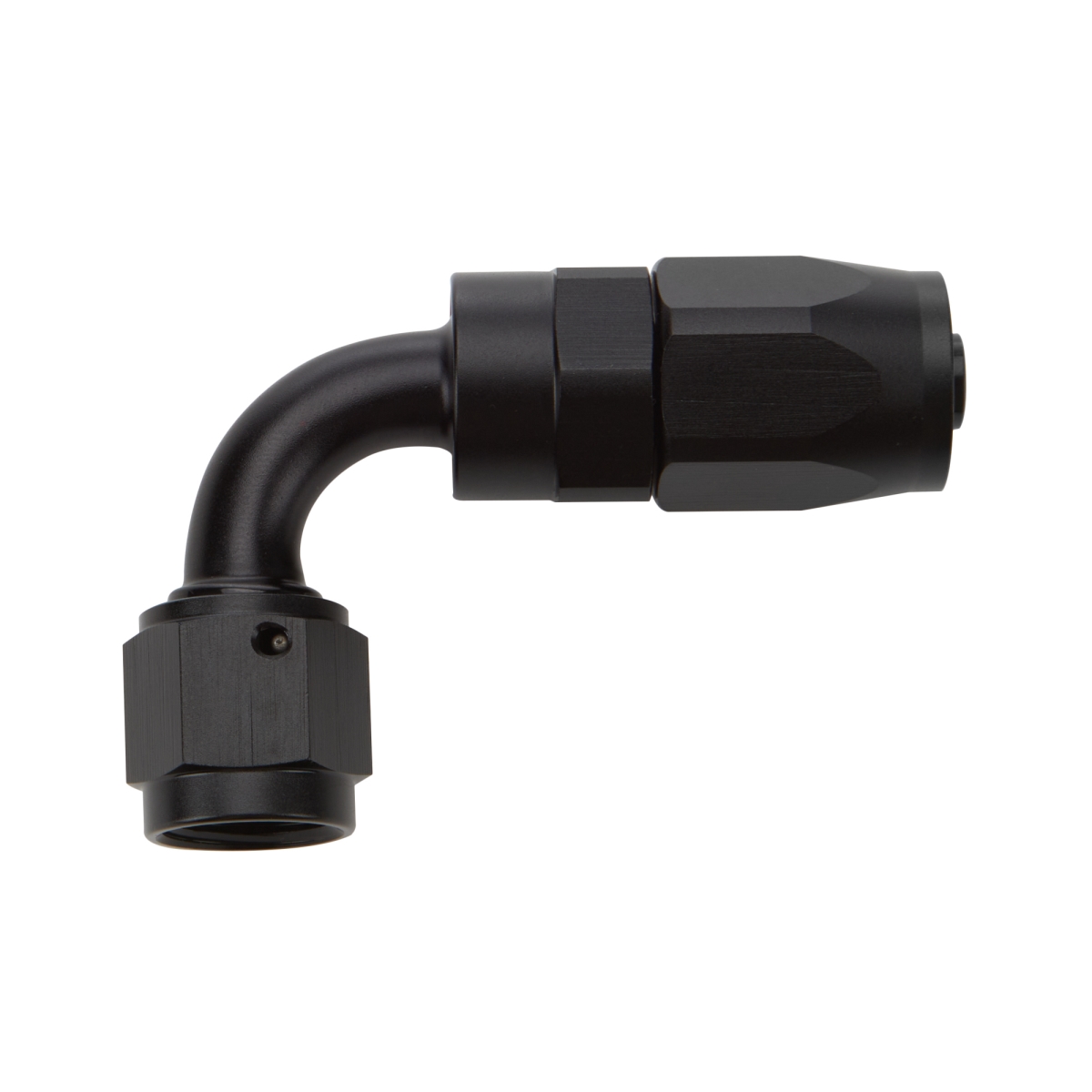 10AN 90° Reusable Hose End Elbow - Black Anodized - Durable Design