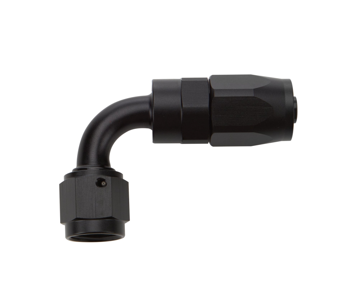 ALL49352 -6AN 90 deg Elbow Reusable Hose End, Black Anodized