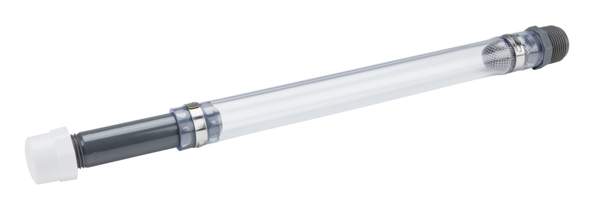 14-Inch Utility Jug Filler Hose - Clear & Gray - Durable Design