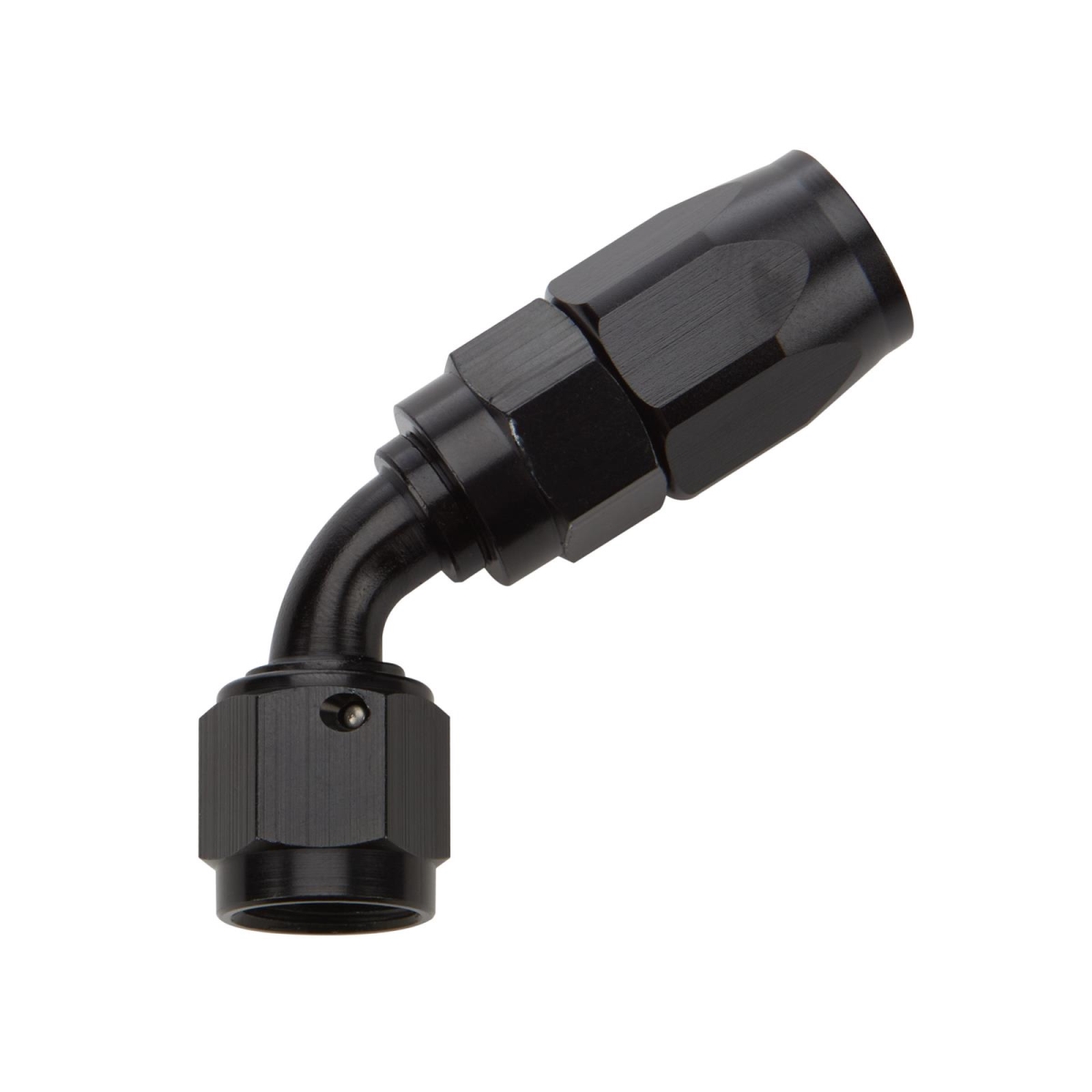 60 deg Elbow -10 Reusable Hose End, Black