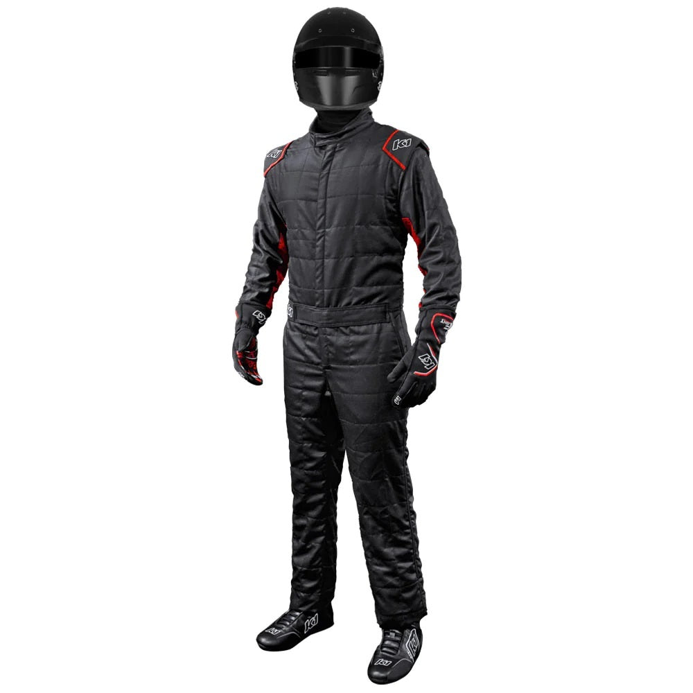 K1R20-OTL-NR-M SFI 3.2A-5 Outlaw Suit, Black & Red - Medium