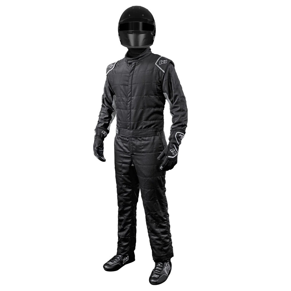 K1R20-OTL-NG-ML SFI 3.2A-5 Outlaw Suit, Black & Gray - Medium & Large