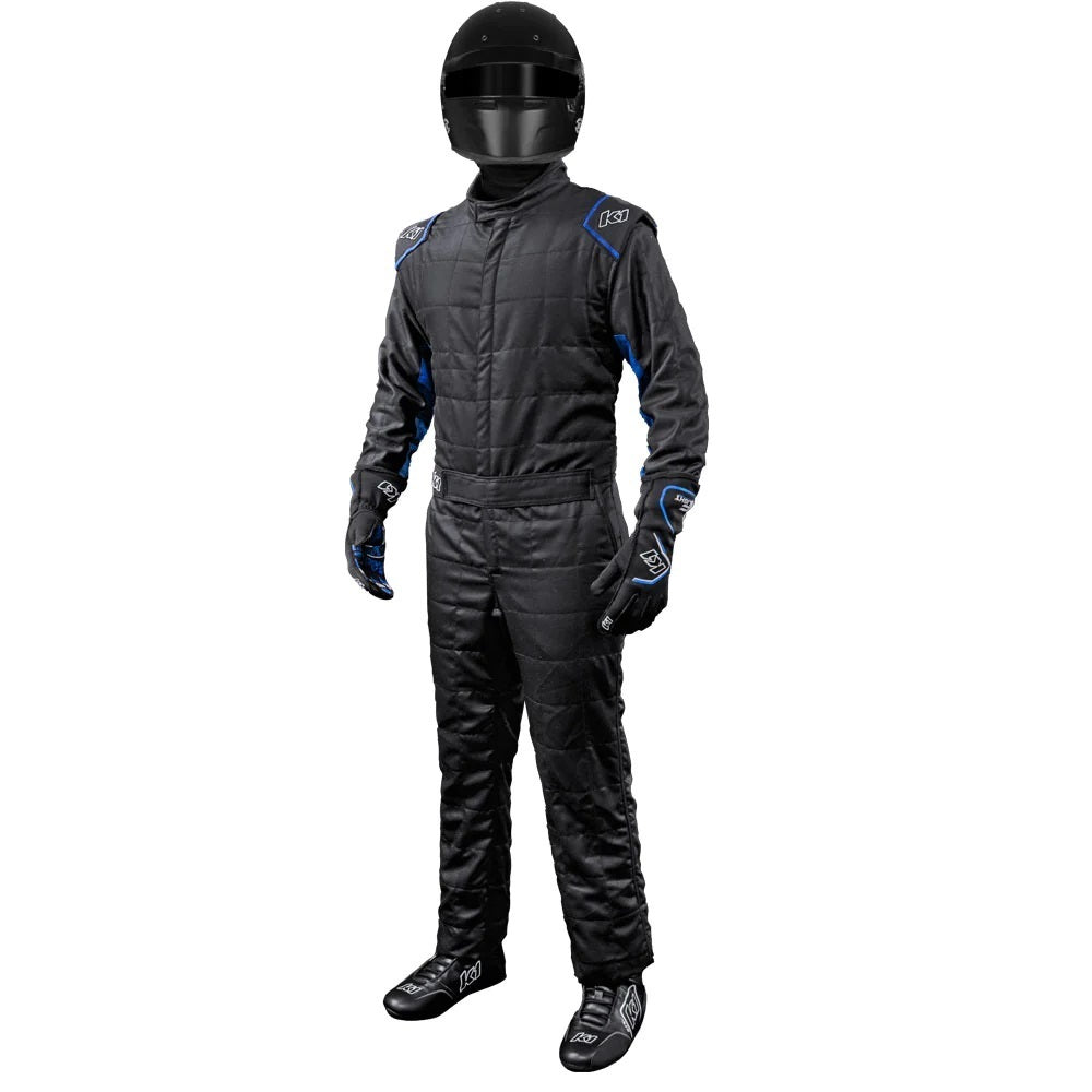 K1R20-OTL-NB-M SFI 3.2A-5 Outlaw Suit, Black & Blue - Medium