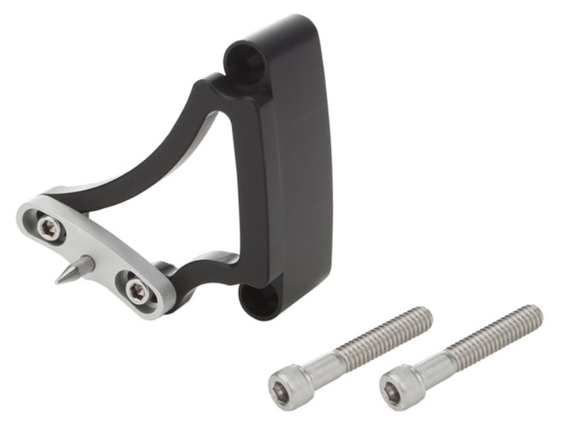 ALL90033 6.13 in. Adjustable Timing Pointer for Small Block Chevy, Aluminum - Black