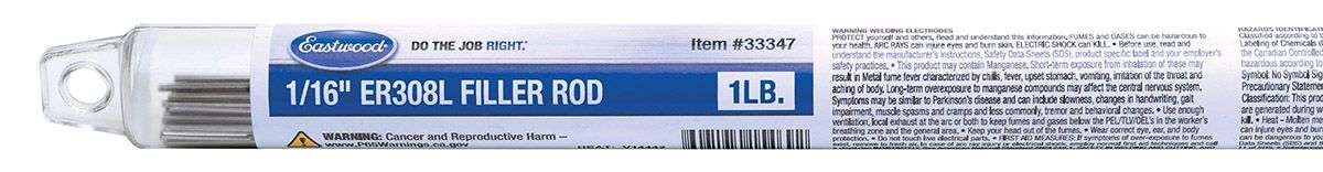 EAS33347 0.06 in. 1 lbs Stainless Steel Filler Rod for ER308L