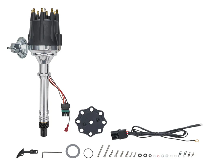 ALL81223 Chevy V8 Distributor with Rev Limiter - Black
