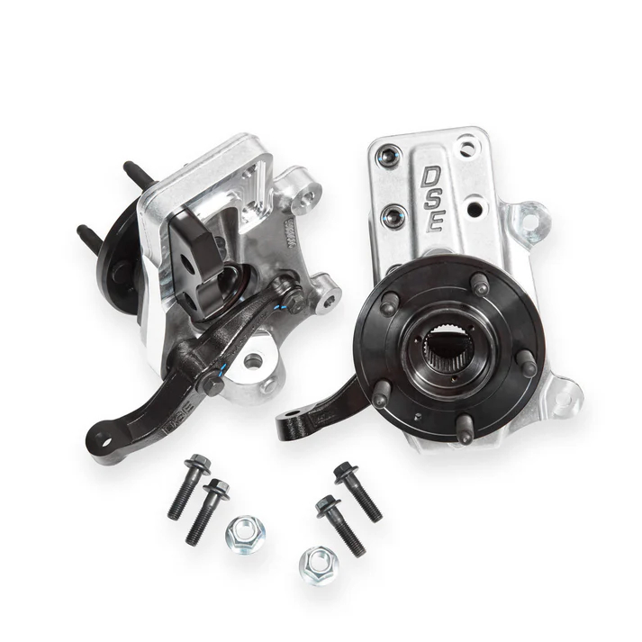DSE030346DS Lowered Hub Pack Uprights for 1979-1993 Ford Mustang Fox Body