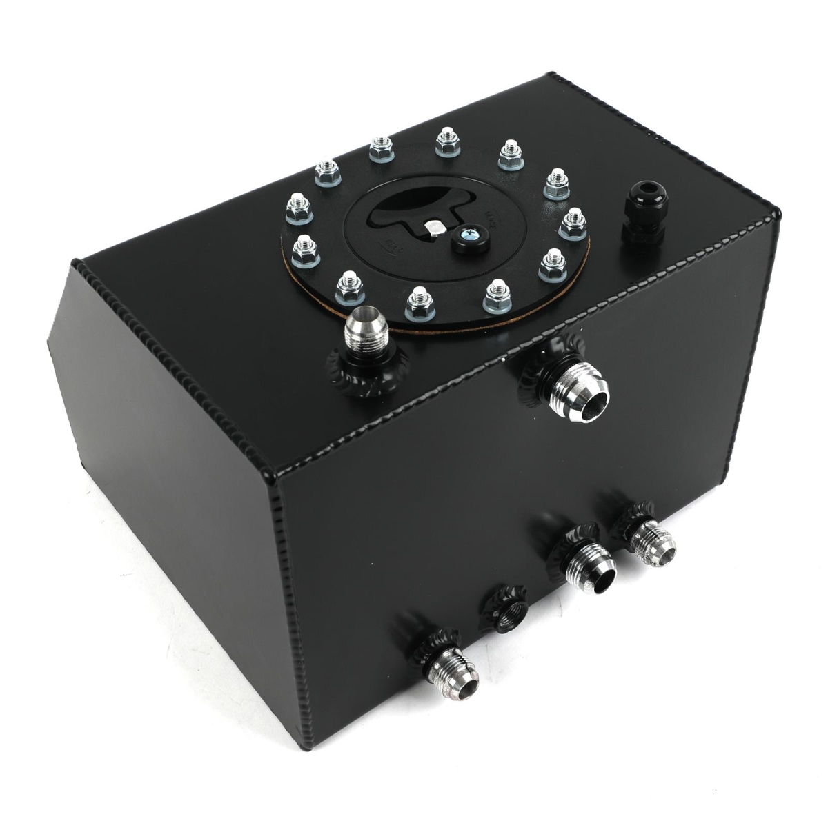 2040KD 4 gal Aluminum Fuel Tank with Cooler - Black