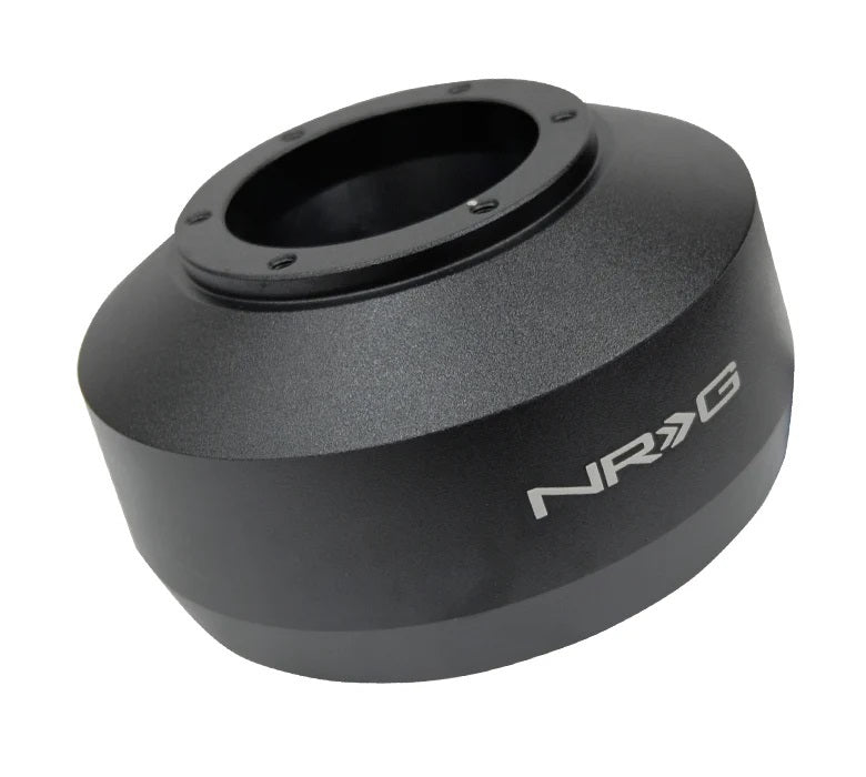 NRGSRK-162H Black Anodized Steering Wheel Adapter with 6-Bolt Quick Release to OE Column