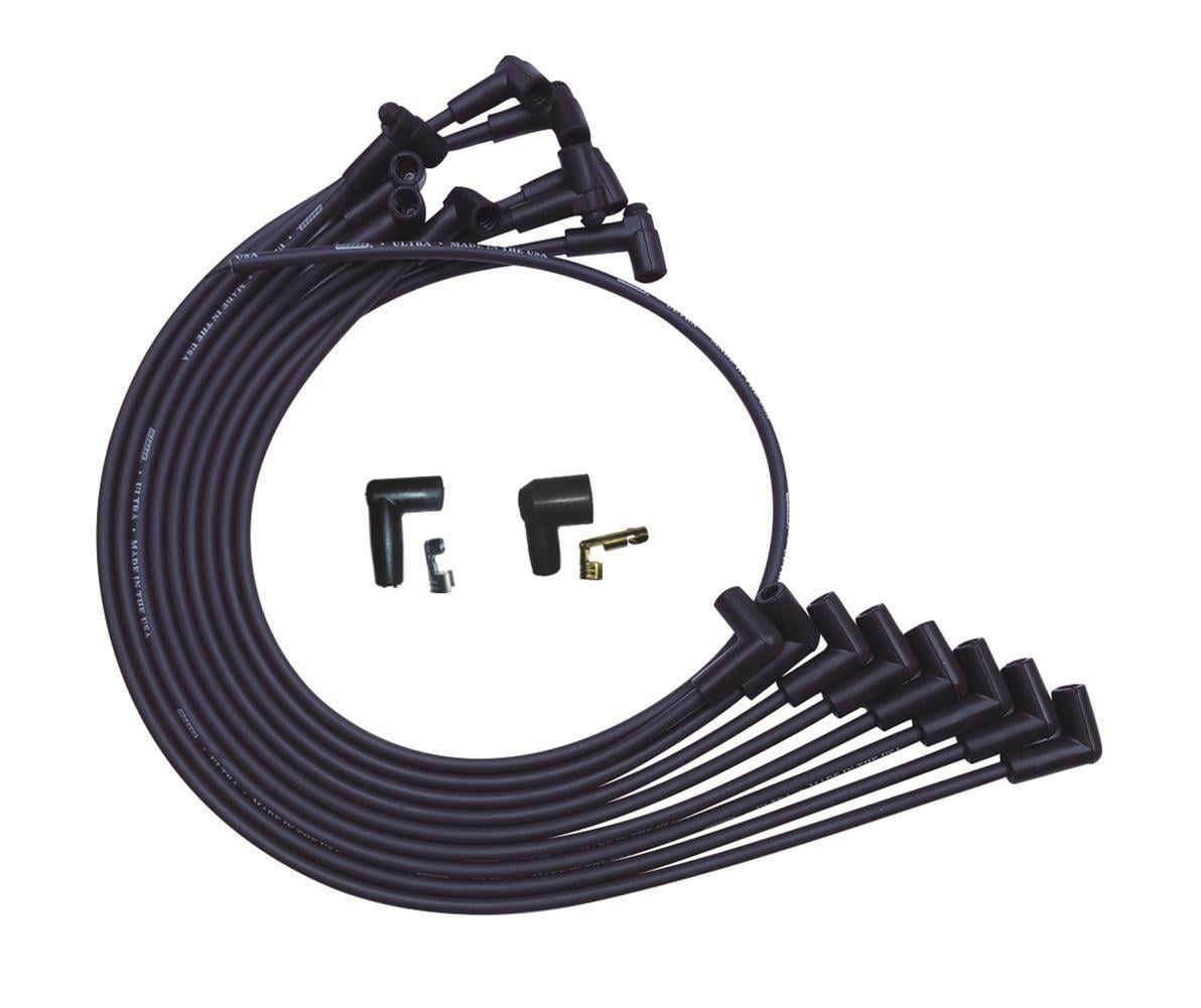 Moroso MOR51025 Ultra Plug Wire Set for Small Block Chevy Over VC, Black