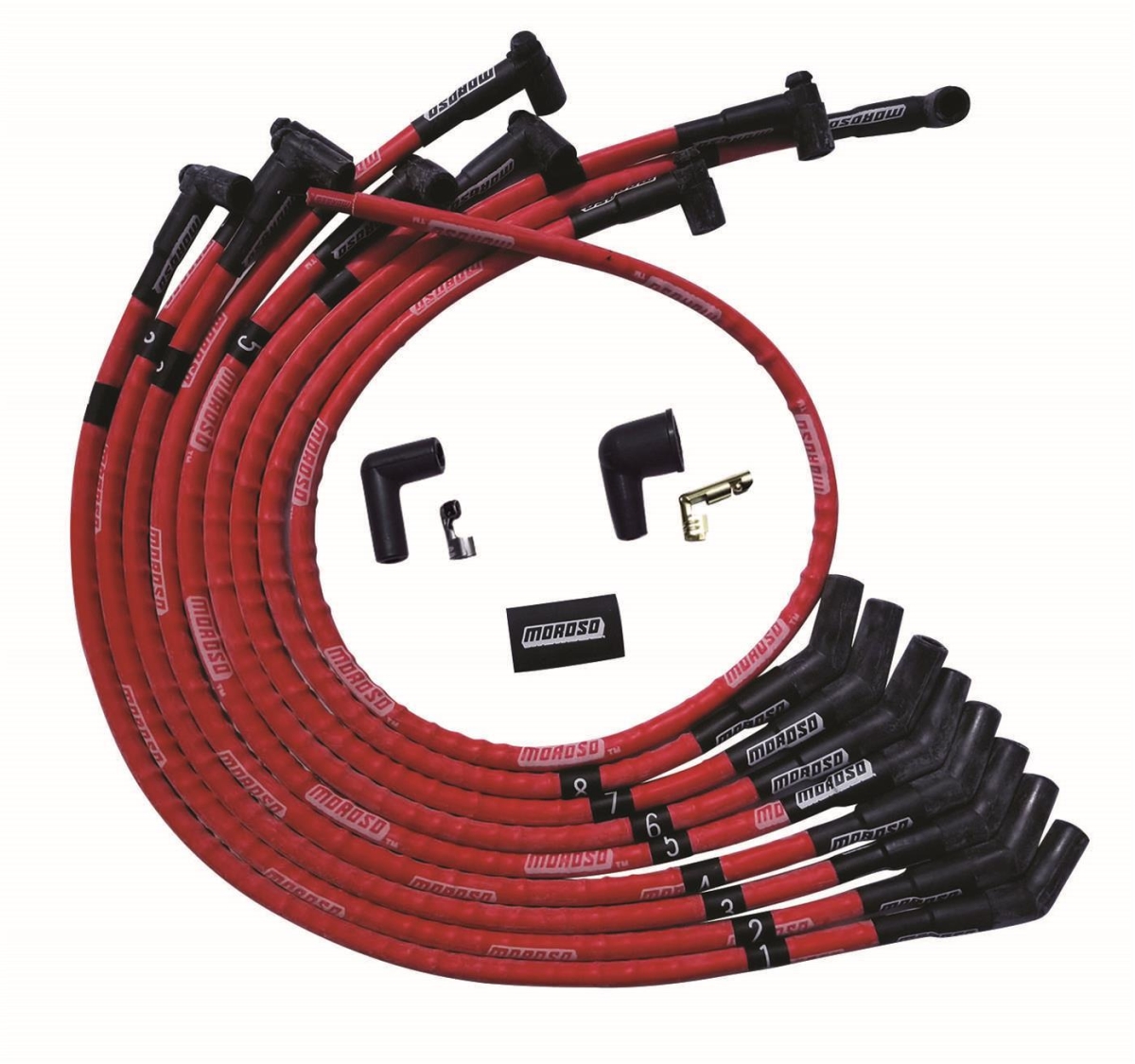 Moroso MOR52570 Ultra Plug Wire Set - SBF 260-302, Red