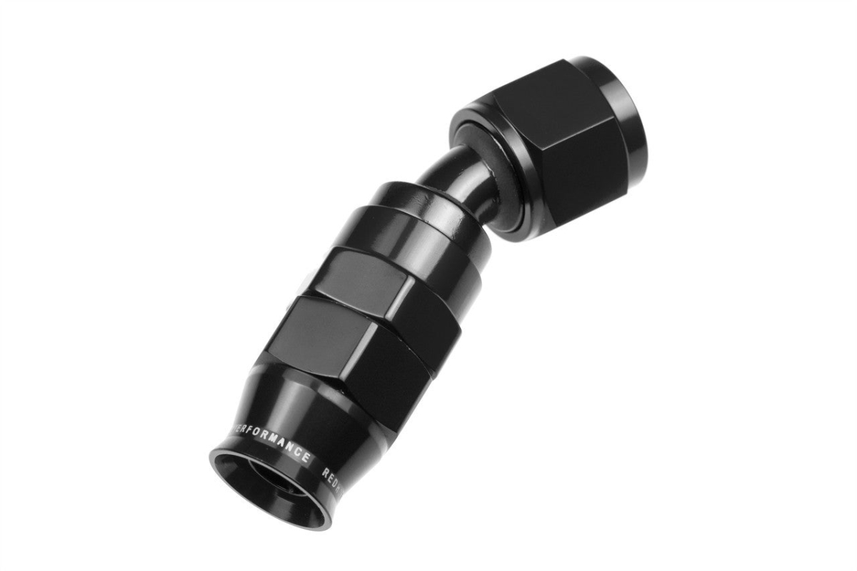 RHP1230-08-2 8AN 30 Deg PTFE Reusable Hose End, Black