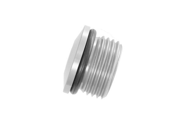 RHP8814-08-5 8AN 8814 Series Allen Head Aluminum Fitting Plug - Clear Anodized