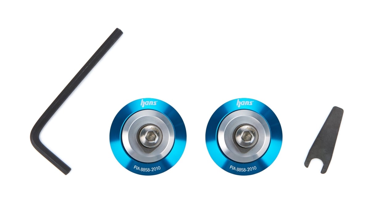 HANAK113112B FIA 8859 Approved Head & Neck Support Post Anchor Kit - Blue